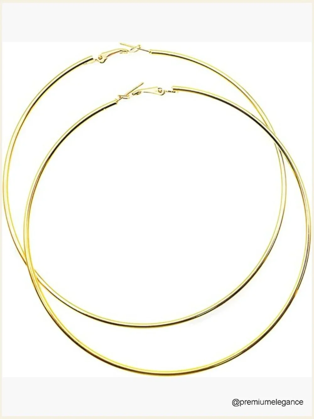 10cm Hypoallergenic Lightweight Hoop Earrings Women Men Geometric Circle